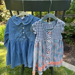 12-18 M Dress Bundle - Blue Hues & Vintage